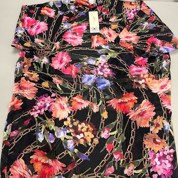 Gottex Floral Chiffon Open Kimono Cover Up “Spring” Collection Size S MSRP $148 - Picture 3 of 7